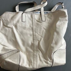 Coach leather cream bag